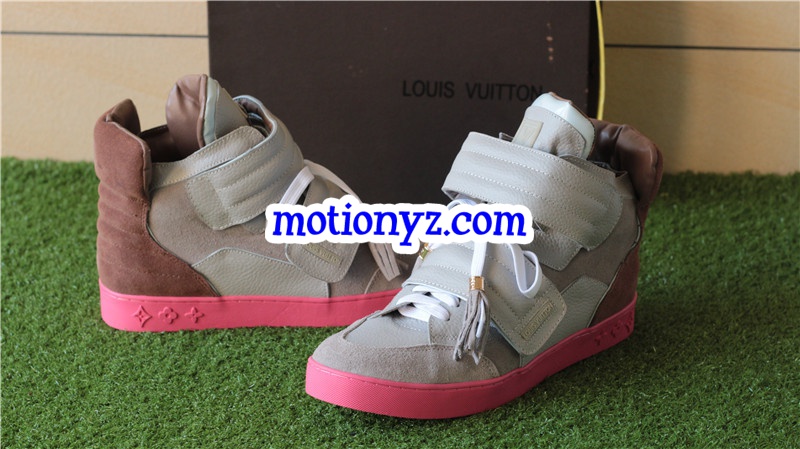 Brand Sneaker High Top Grey Pink